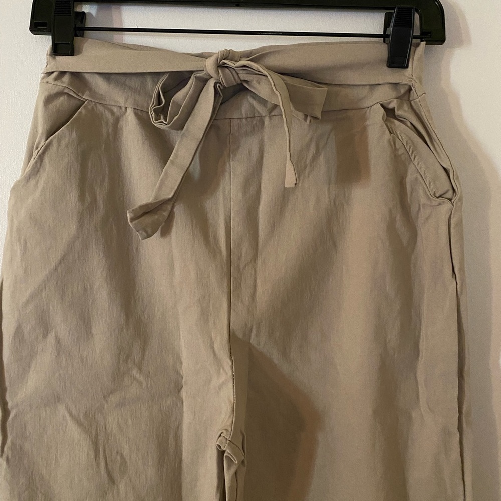 Khaki High Waisted Skinny Pants (Size 14)